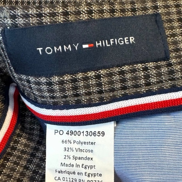 Tommy Hilfiger Men's Modern Fit Stretch Performance Dress Pants Brown 34/30 New - Picture 4 of 5